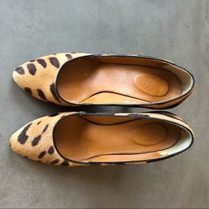 Madewell leopard pony hair pumps